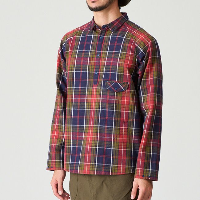 【40%OFF】AXESQUIN ELEMENTS アクシーズクインエレメンツ タータンチェックのプルオーバーシャツ