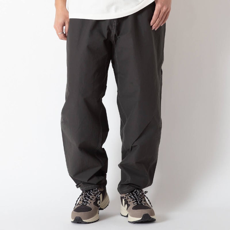 and wander アンドワンダー オットマンクロスワイドパンツ