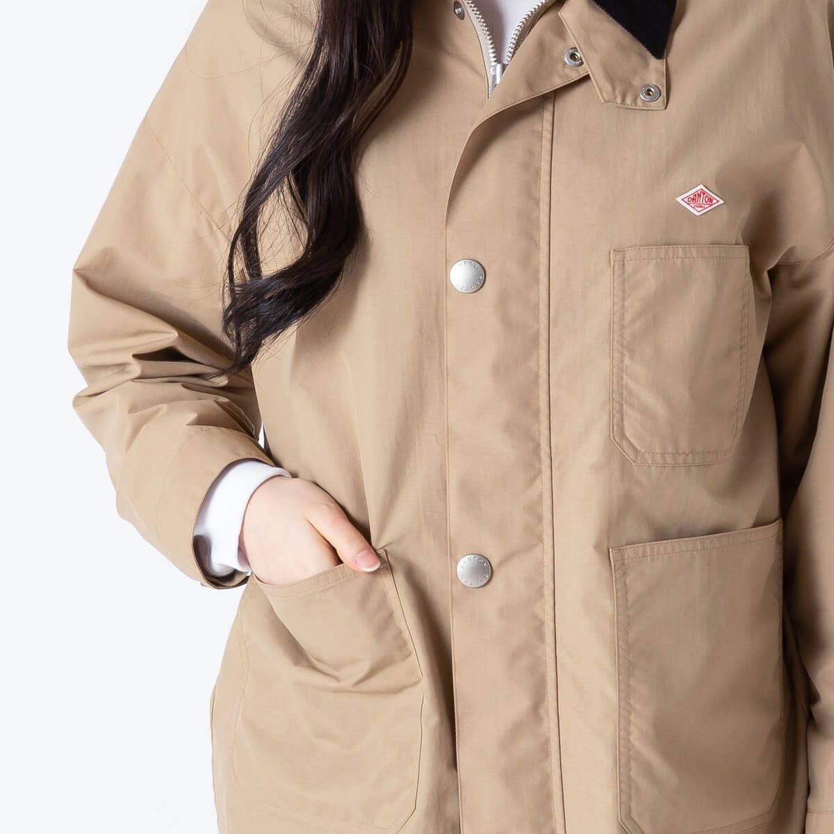 DANTON ダントン カバーオールジャケット ナイロンタフタ【ウィメンズ