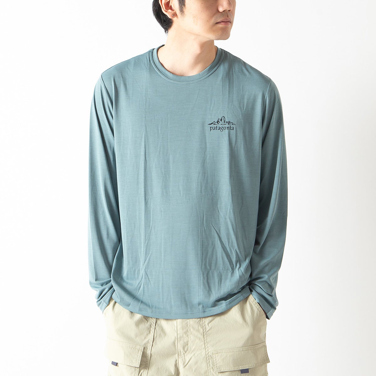 patagonia パタゴニア L/Sキャプリーンクールデイリーシャツ-クラウド
