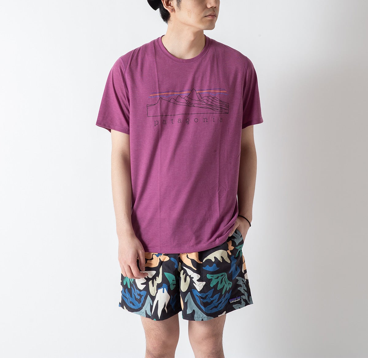 patagonia パタゴニア キャプリーンクールトレイルシャツ-ストラタ