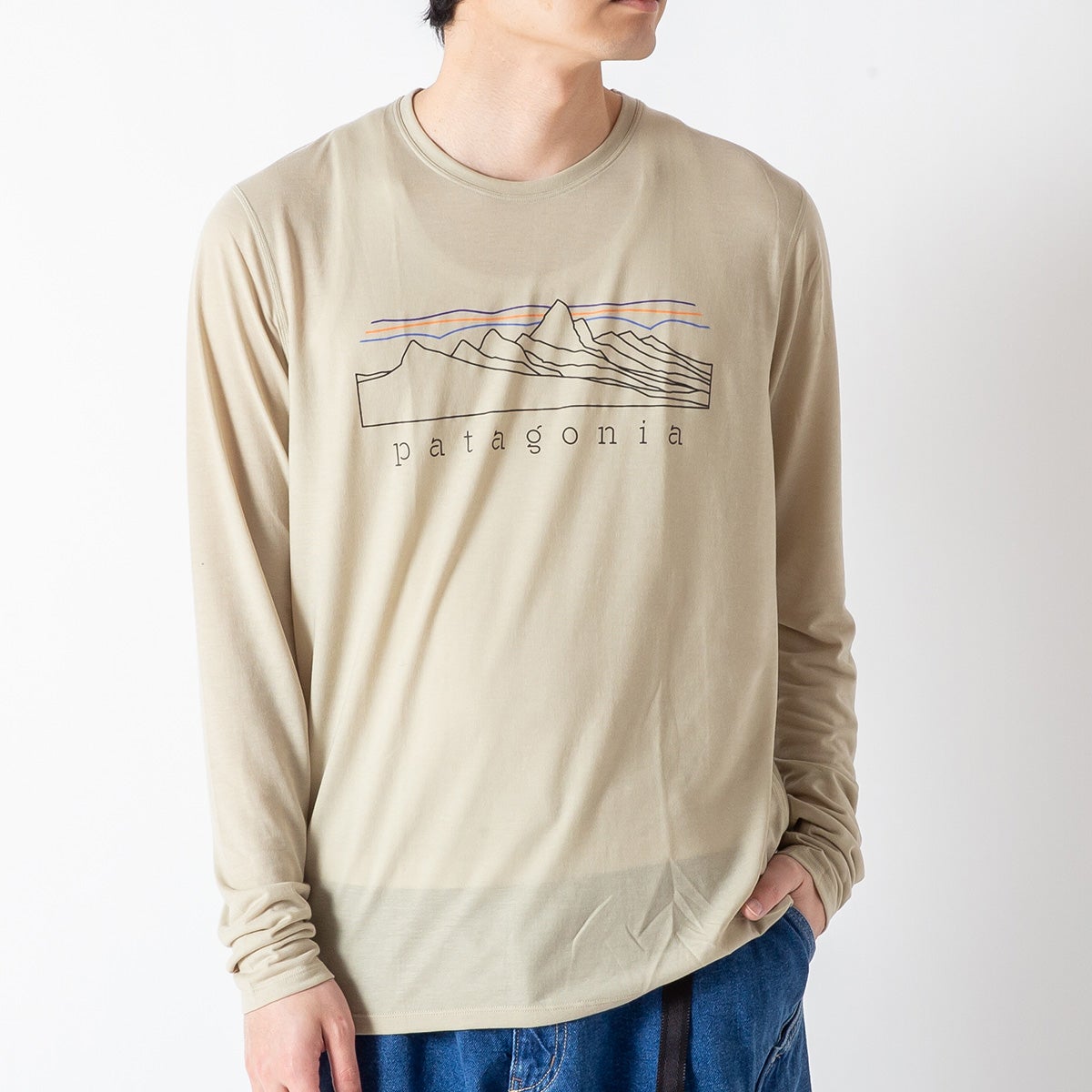 patagonia パタゴニア L/Sキャプリーンクールトレイルシャツ-ストラタ