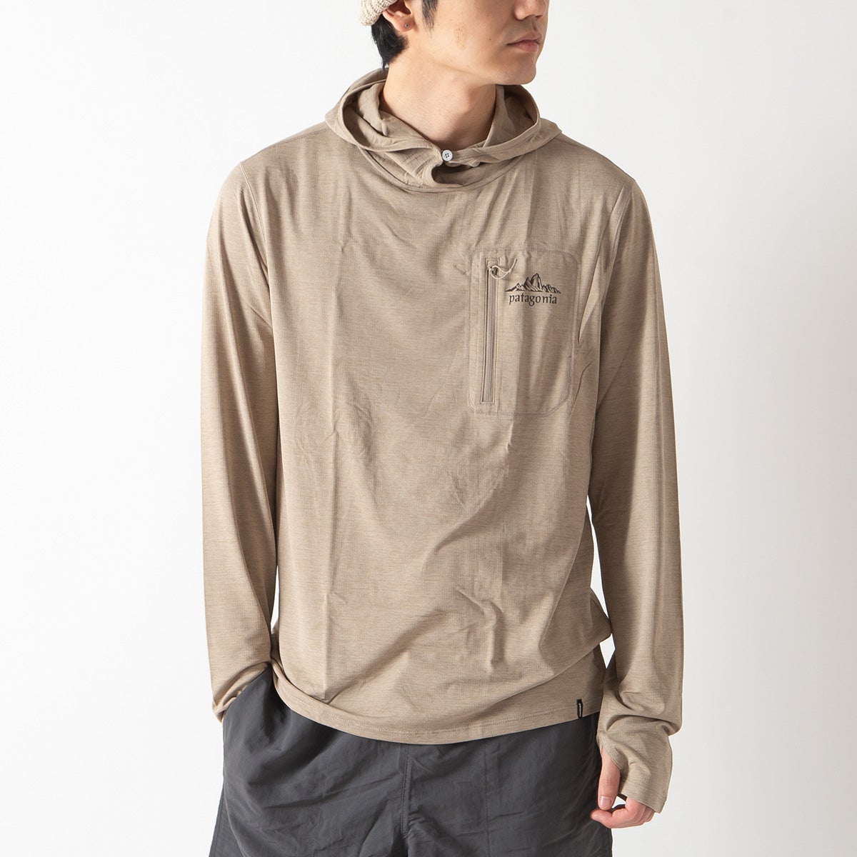 patagonia パタゴニア L/Sキャプリーンクールサンシャツ-フィッツロイ