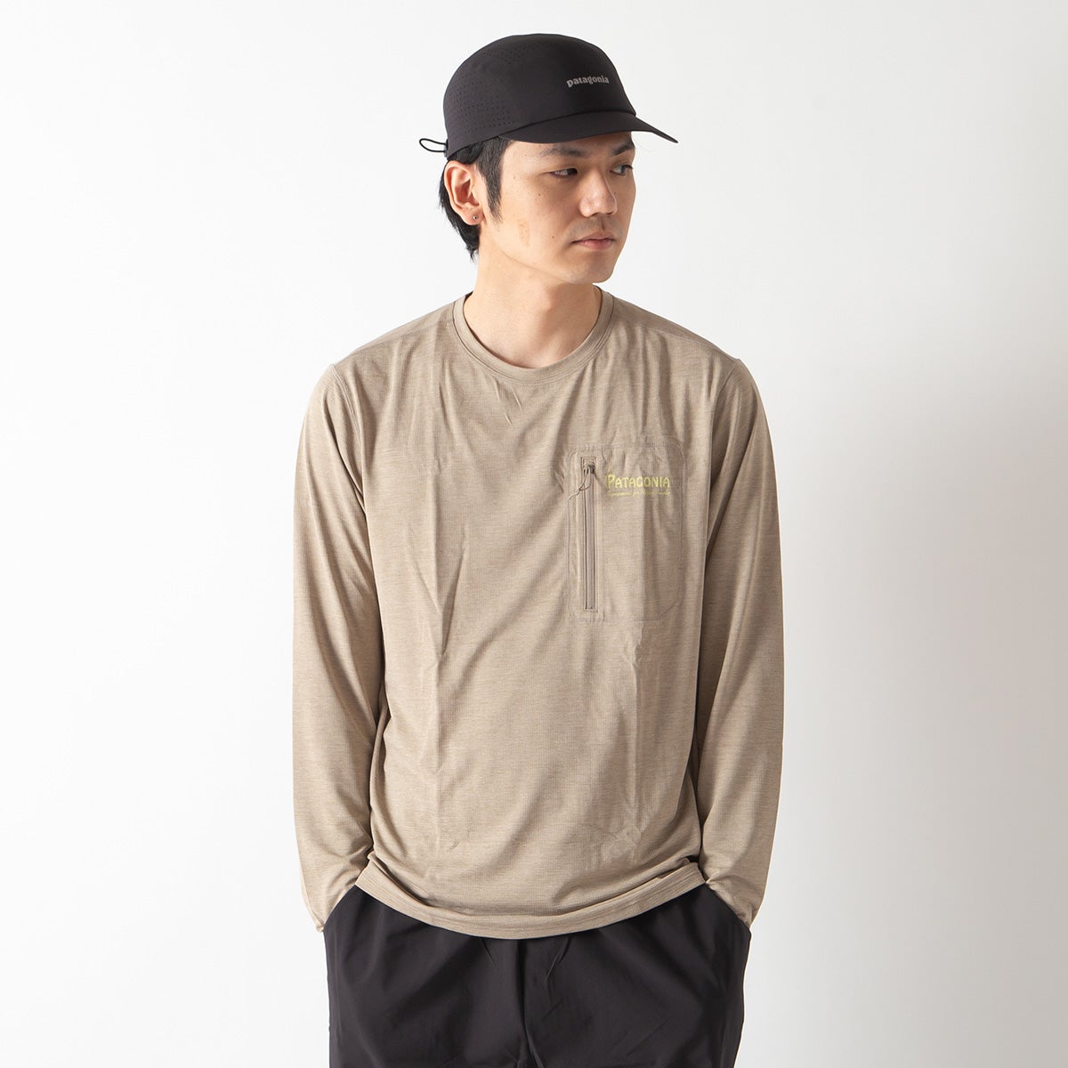 patagonia パタゴニア L/Sキャプリーンクールサンシャツ-ウォーター
