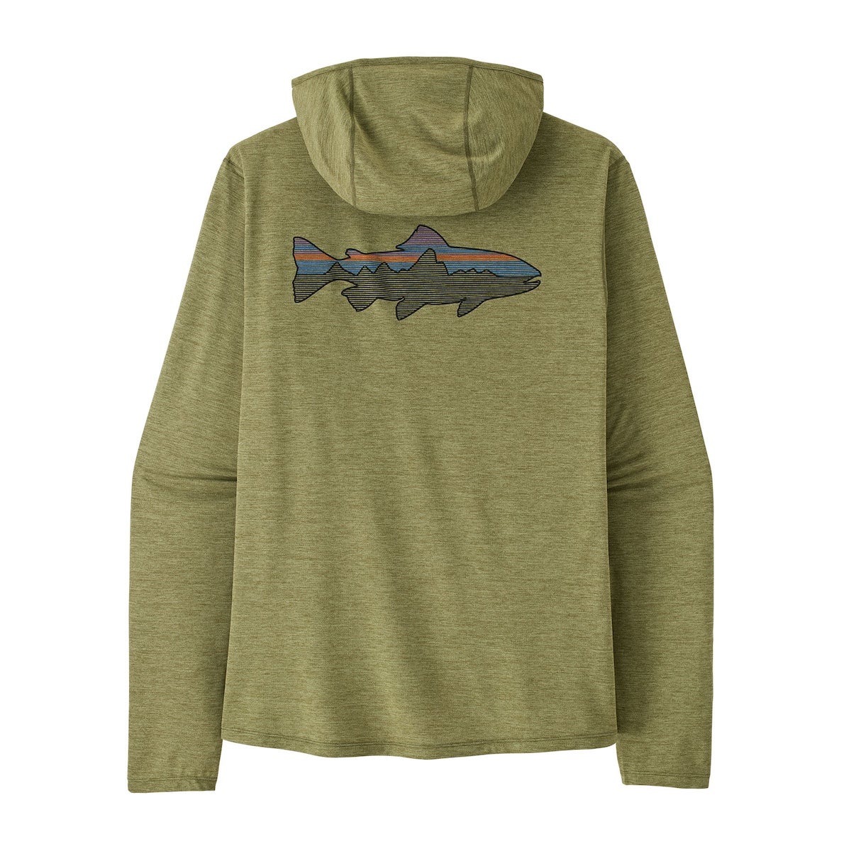 パタゴニア　キャプリーンクール　ブラウントラウト　Mサイズ patagonia パタゴニア キャプリーンクールサンフーディ-フィッツロイ