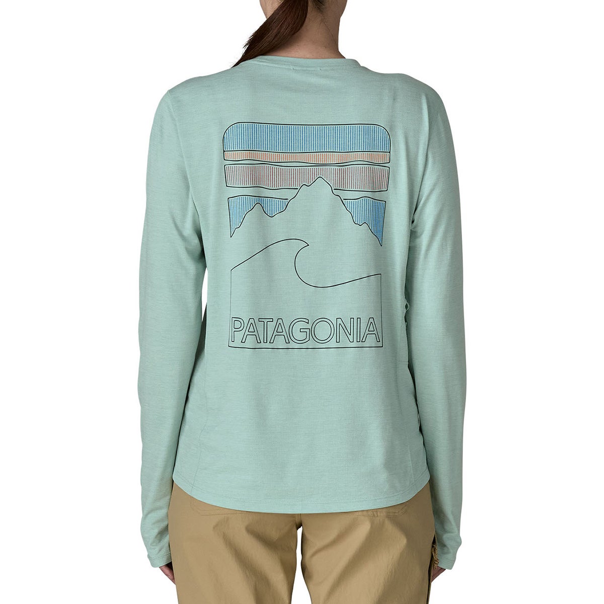 patagonia L/Sキャプリーンクールサンシャツ-ピークビジョンズ【ウィメンズ】