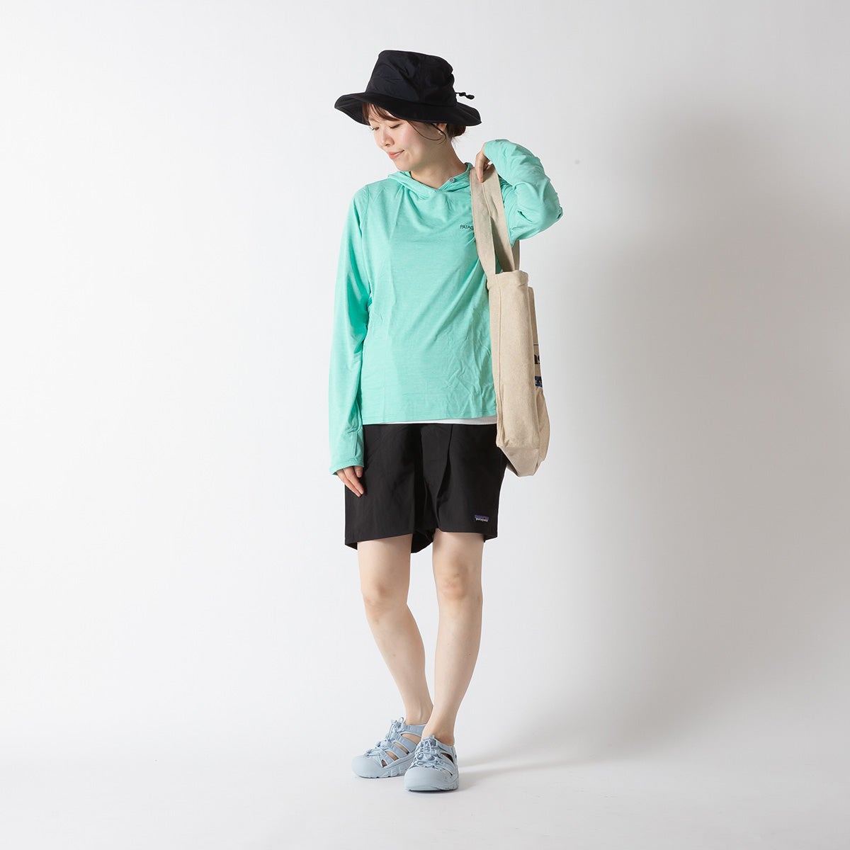 patagonia パタゴニア キャプリーンクールサンフーディ-ピーク