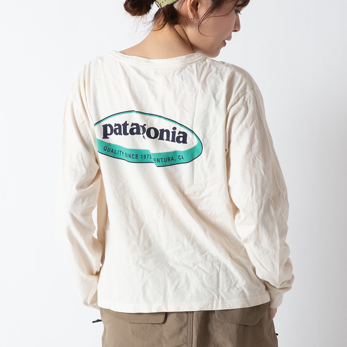 patagonia パタゴニア L/S'95オーバルロゴイージーカットTシャツ