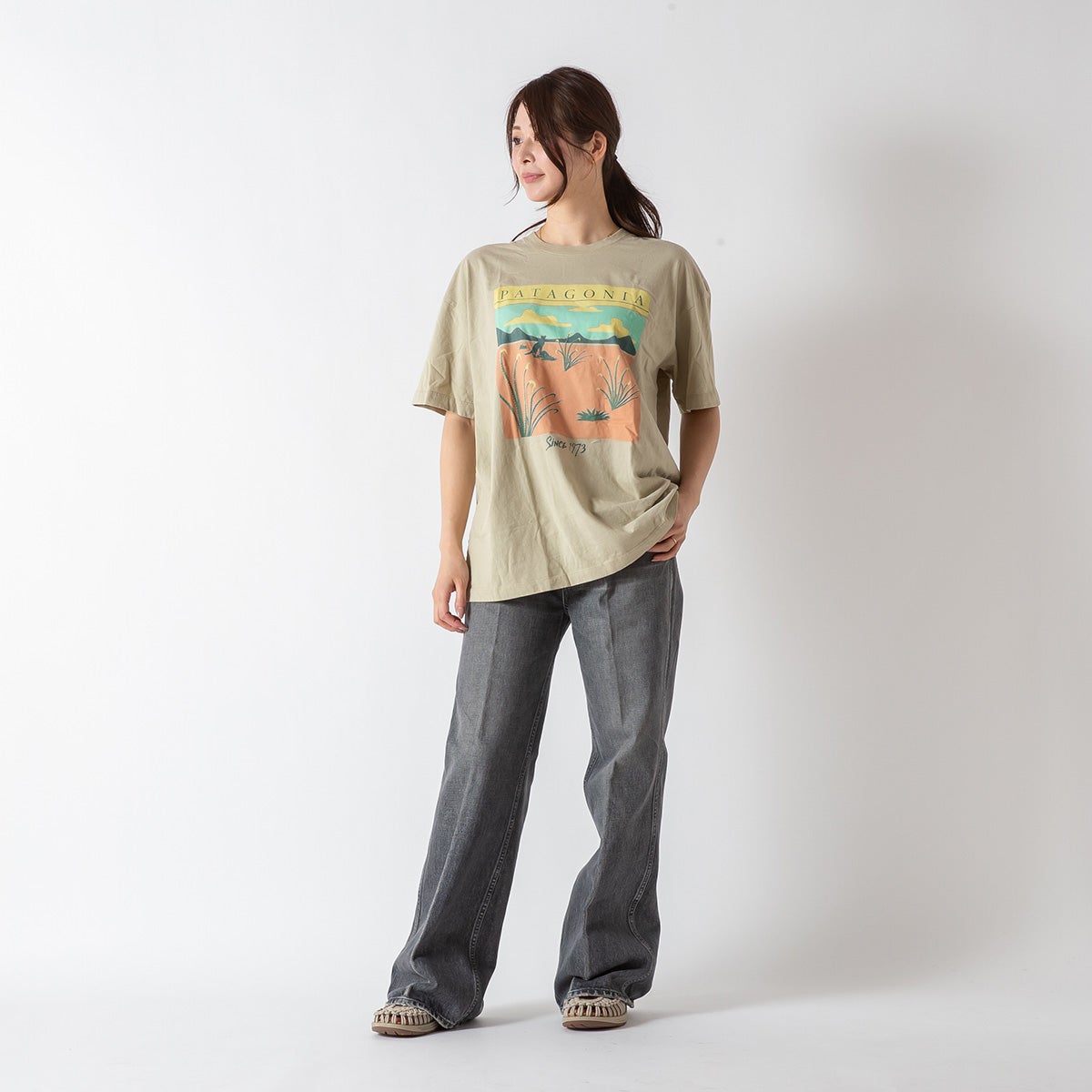 patagonia パタゴニア デザートグローオーバーサイズTシャツ