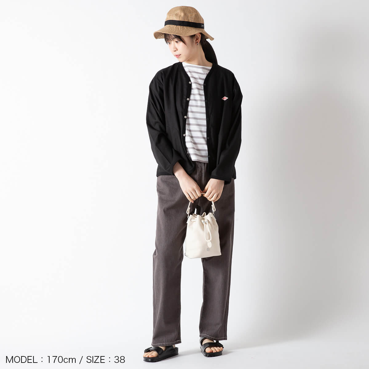 DANTON ダントン コットン シャツカーディガン 38 DANTON / ダントン / シャツカーディガン （36サイズ / 38サイズ