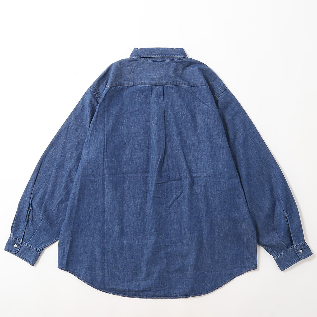 DANTON ダントン ドットボタンB.D.シャツL/S デニムダンガリー メンズ