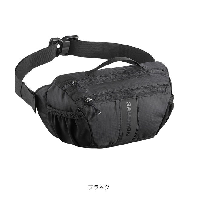SALOMON サロモン ウエストバッグ ボディバッグ ブラック リップストップ SALOMON（サロモン） ウエストバッグ ACS WAIST PACK 3 ウエストポーチ