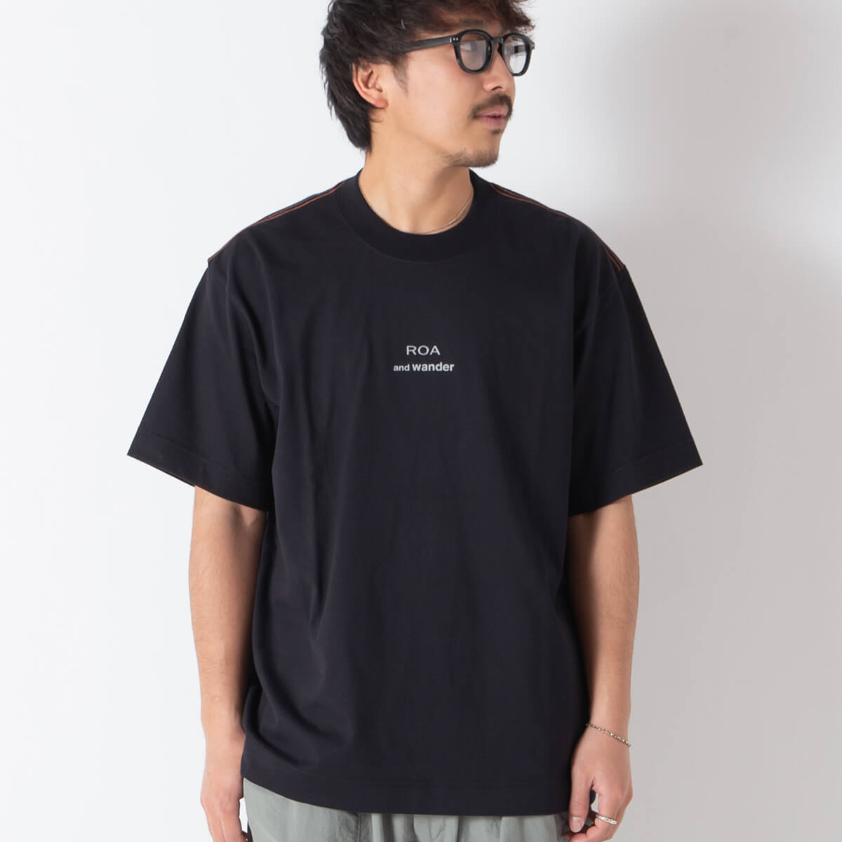 and wander アンドワンダー オーシバルH/S T｜SUNDAY MOUNTAIN