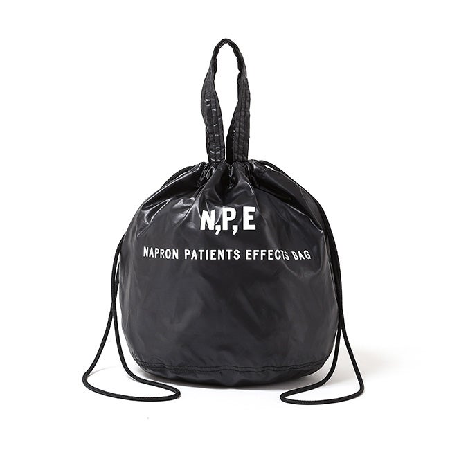 N.P.E NAPRON PATIENTS EFFECTS BAG エヌピーイーナプロンペイシェントエフェクトバッグ ペットボトルリサイクリングパッカブルペイシェントバッグ M