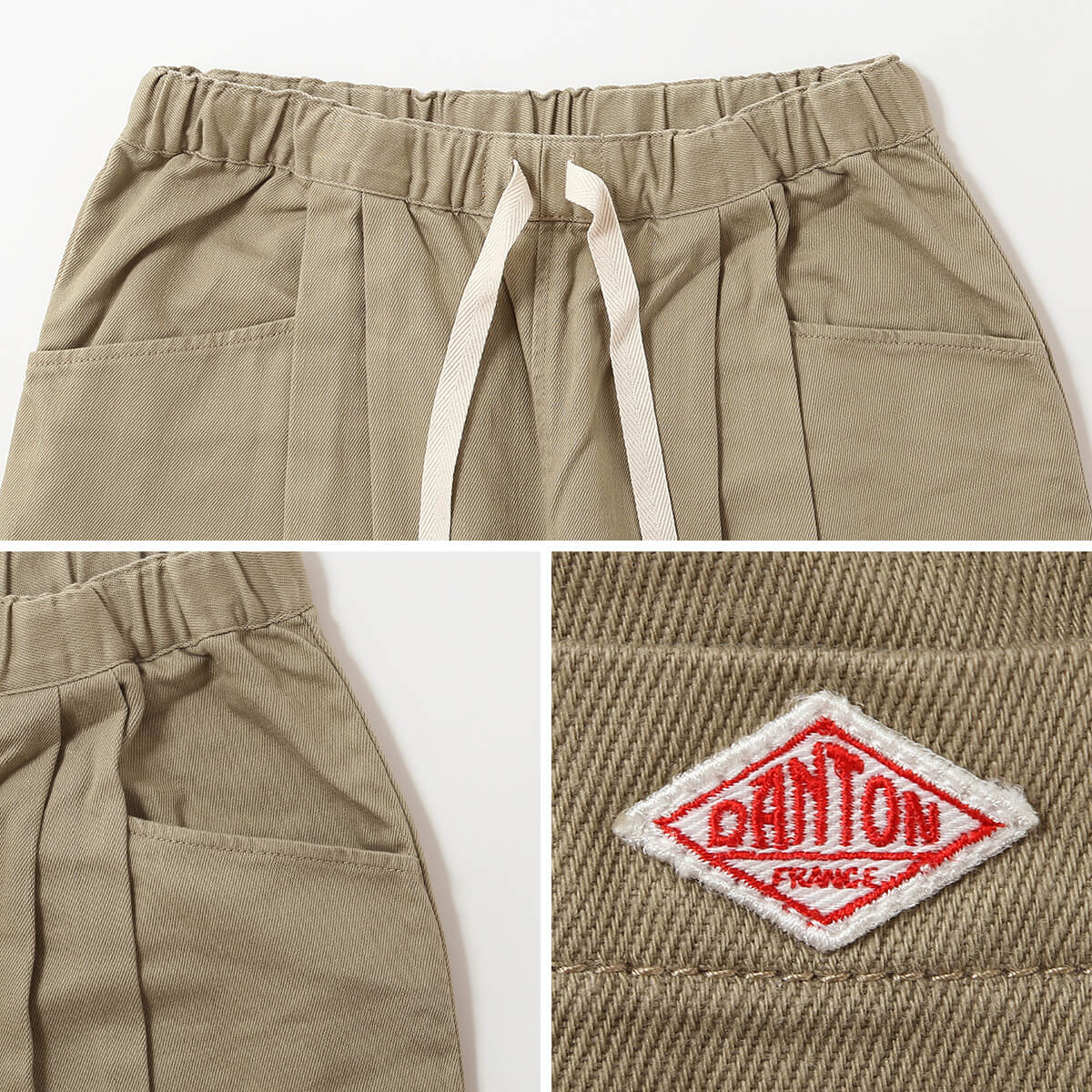 DANTON ダントン タックパンツ ルーズチノクロス【ウィメンズ