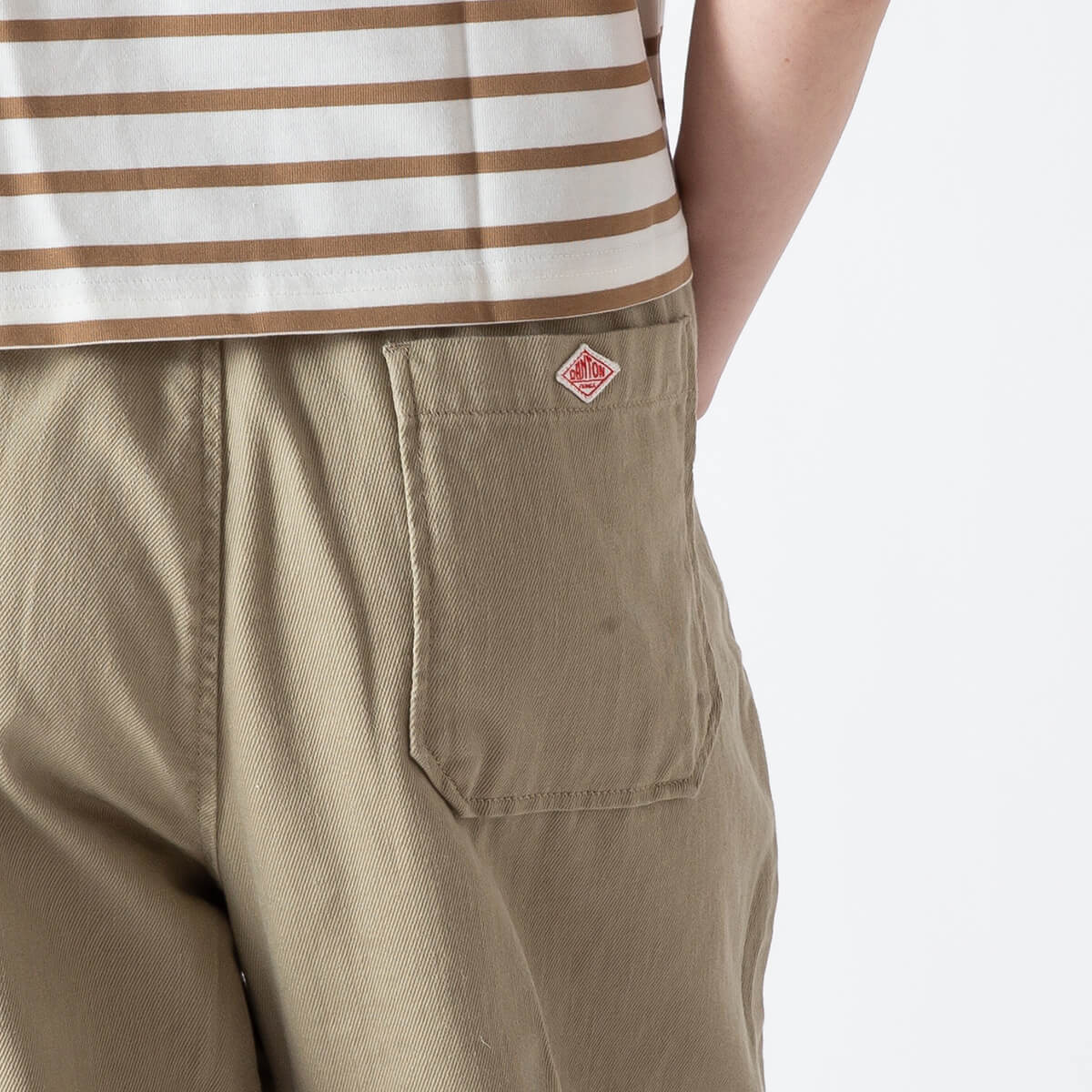 DANTON ダントン タックパンツ ルーズチノクロス【ウィメンズ