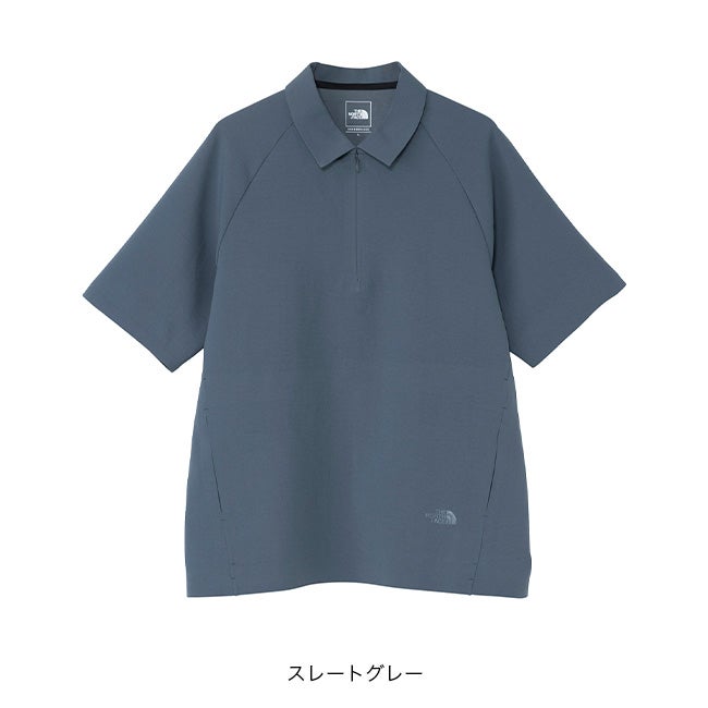 THE NORTH FACE ノースフェイス トランクルS/Sジップポロシャツ ユニ