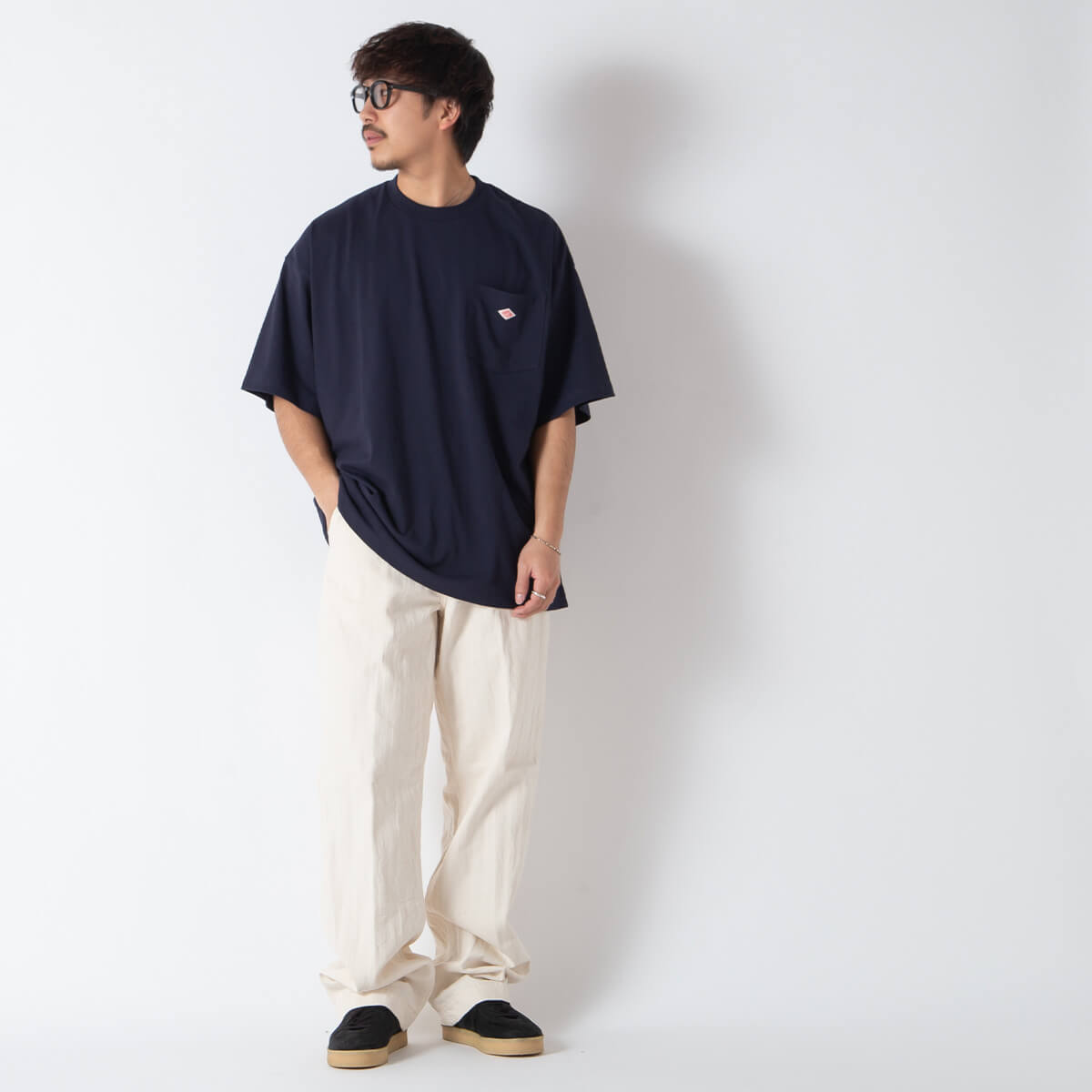 DANTON ダントン ビッグTシャツ T/Cオープンエンドジャージ メンズ