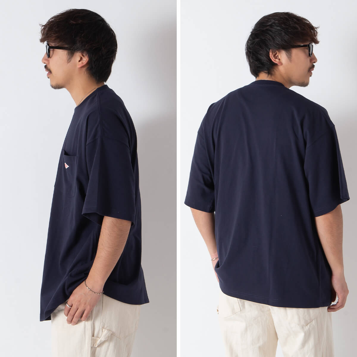 DANTON ダントン ビッグTシャツ T/Cオープンエンドジャージ メンズ