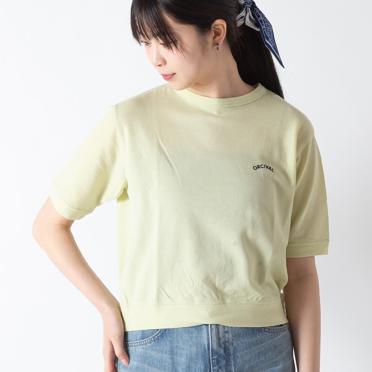 ORCIVAL オーシバル クルーネックショートスリーブ P.O. シースルー