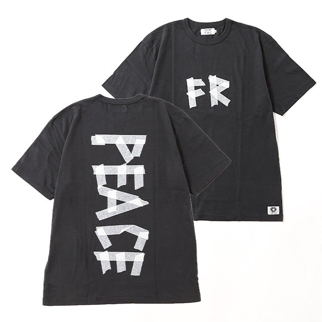 free rage フリーレイジ リサイクルコットンTシャツ(テープピースロゴ)