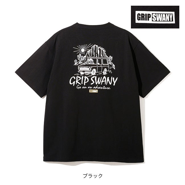 【るな】JIMWAG 2周年Tシャツ(ブラック)&ヘアクリップ GRIP SWANY グリップスワニー トラベリングベアーTEE｜SUNDAY MOUNTAIN