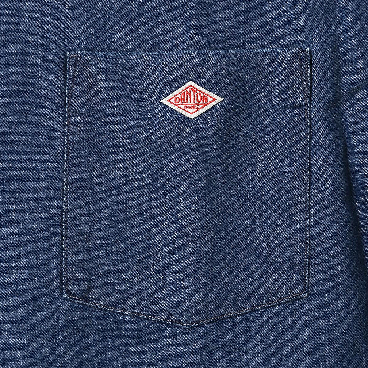 DANTON ダントン B.D.ショートシャツS/S デニムダンガリー【ウィメンズ