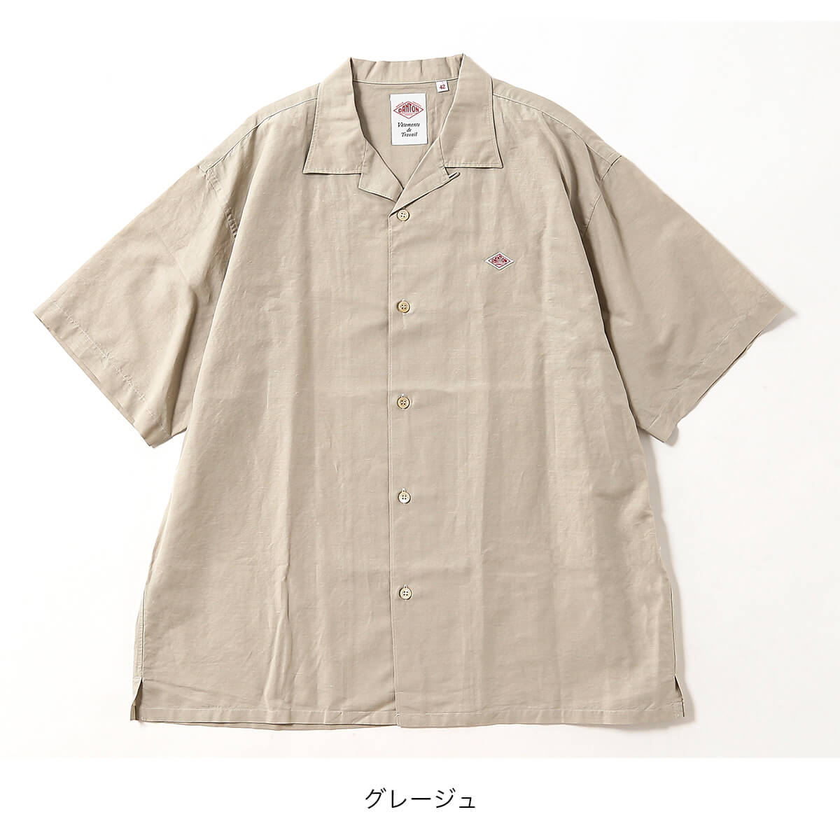 DANTON ダントン ショートスリーブシャツ C/LIスラブ メンズ｜SUNDAY