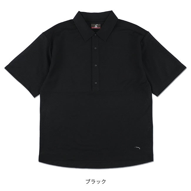 DECEMBER MAY スタンドカラーブラックポロシャツ速乾素材 L 179977626_o1.jpg?