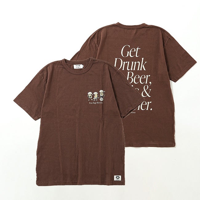 free rage フリーレイジ リサイクルコットンTee(ゲット ドランク