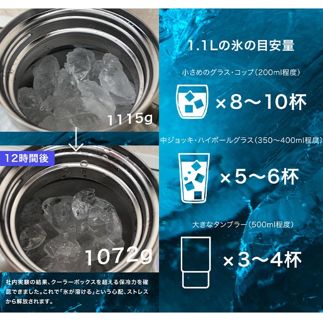 LOGOS ロゴス コンビニアイスがそのまま入る 氷点下キープシリンダー
