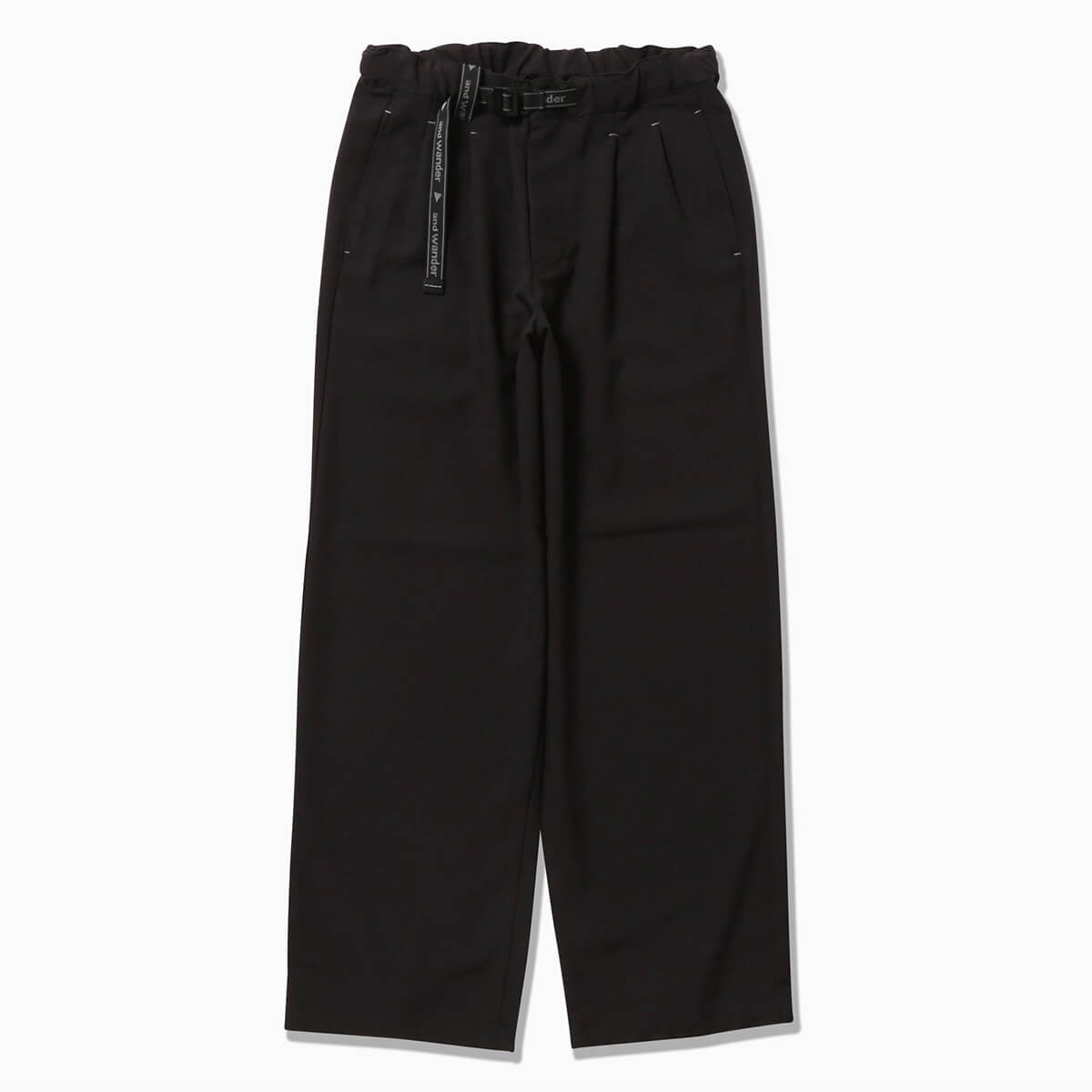 【新品】and wander | ZARA 撥水ワイドパンツ　S　ユニセックス and wander アンドワンダー PEメランジツイルワイドパンツ｜SUNDAY