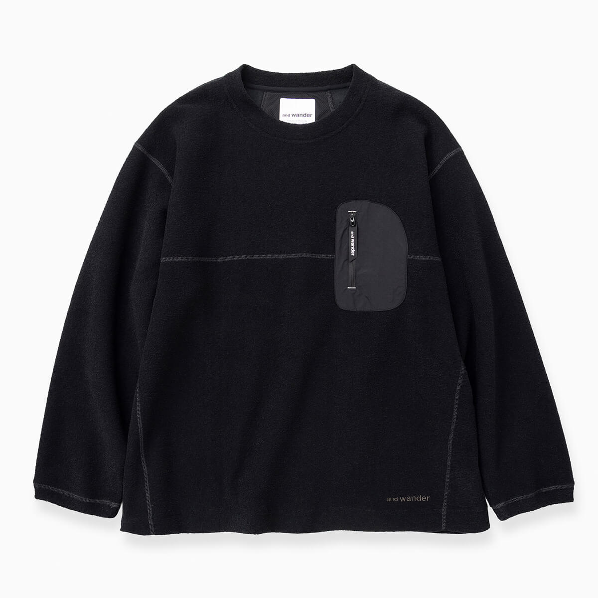 and wander アンドワンダー PEワッフルショートレングスT【ウィメンズ