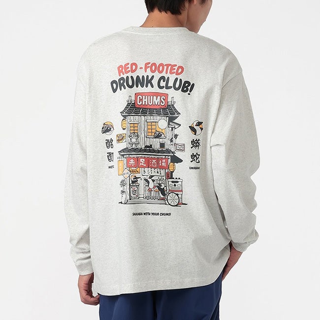 CHUMS チャムス アカアシサカバブラッシュドL/S Tシャツ｜SUNDAY