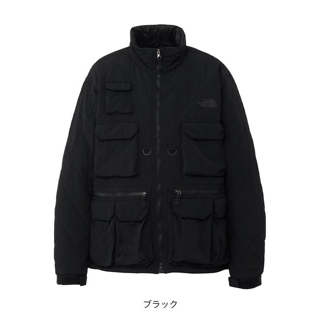 ノースフェイス キルティングジャケット L 黒 光電子 プリマロフト インナー THE NORTH FACE ノースフェイス キルティングユーティリティジャケット