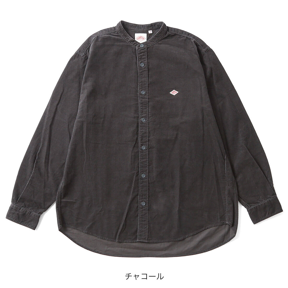 DANTON ダントン バンドカラーシャツL/S 21ウェルコーデュロイ メンズ