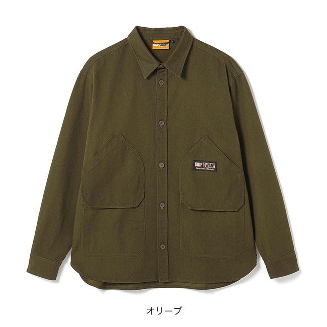 GRIP SWANY グリップスワニー ビンテージライクワイドフィールドシャツ